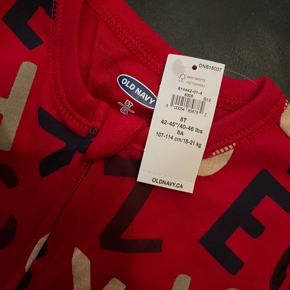 Kids One-piece footed Pyjamas (5T) - Picture 2 of 2